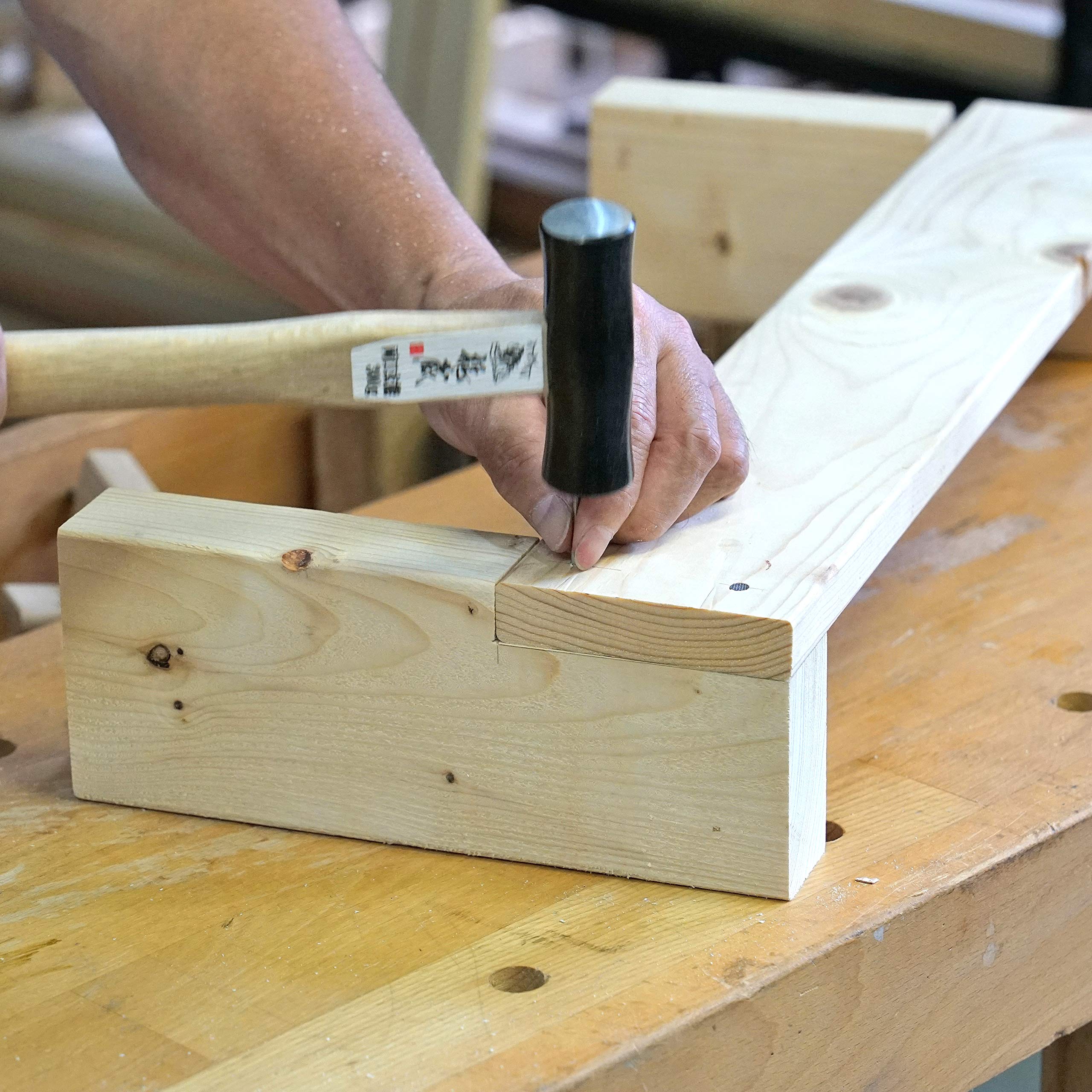 KAKURI Genno hammer dome face minimizes surface damage during finishing taps.