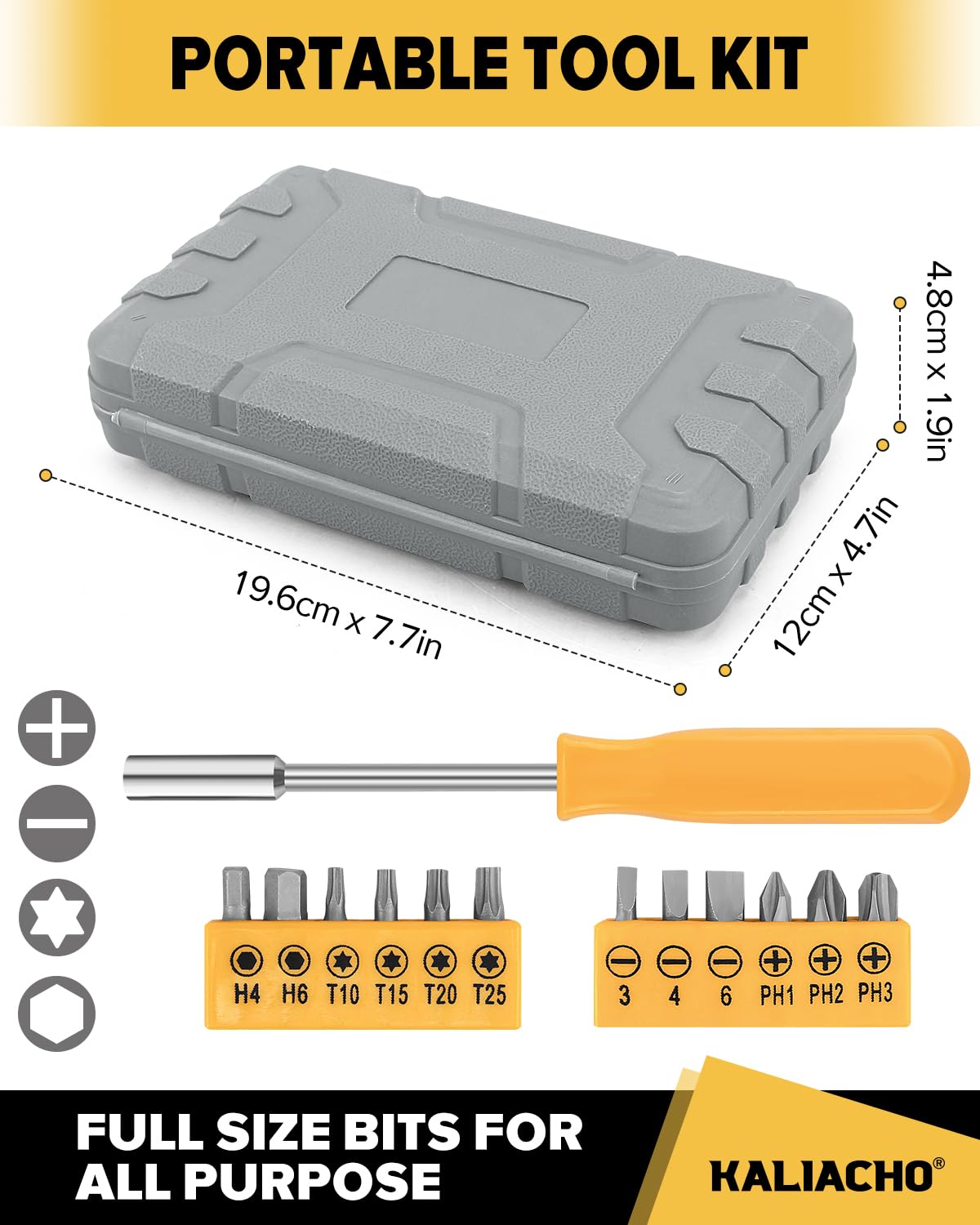 KALIACHO screwdriver set designed for easy assembly and everyday tasks