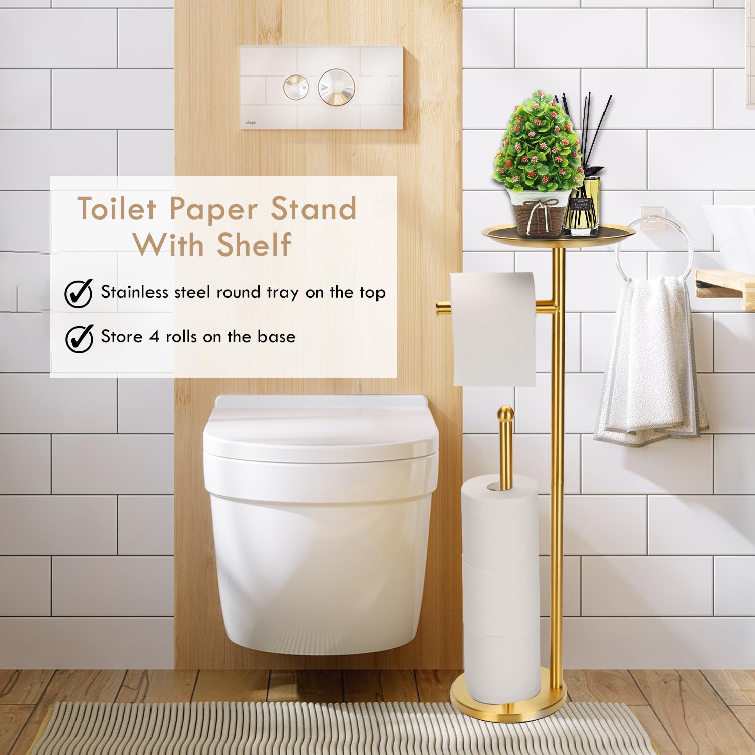Kalitro modern gold finish complements a variety of decors