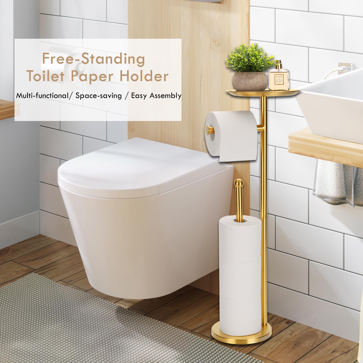 Kalitro top tray on bathroom organizer for small items