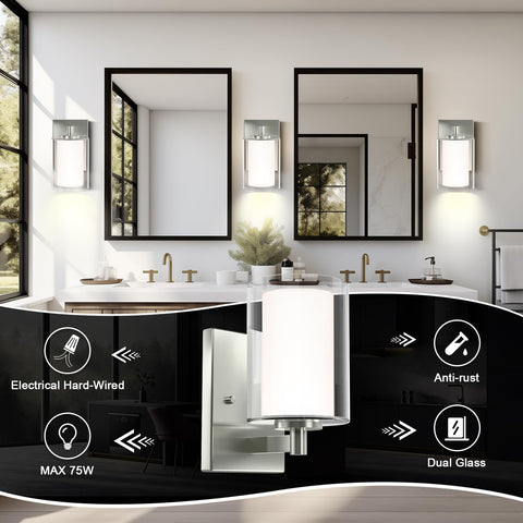 Kalium bathroom wall light ideal for vanity and mirror area