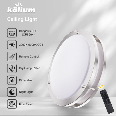 Kalium LED light 24W 3000K-6000K remote control for flexible ambience