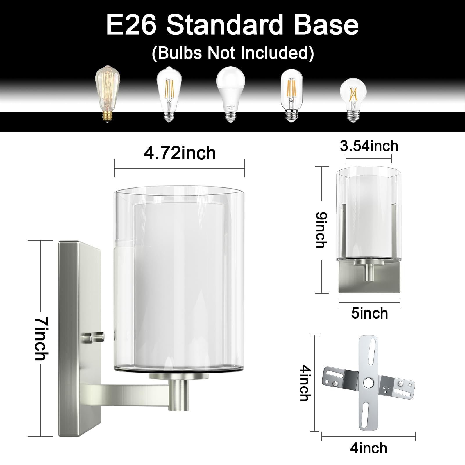 Kalium wall sconce is fully dimmable with a compatible dimmer switch