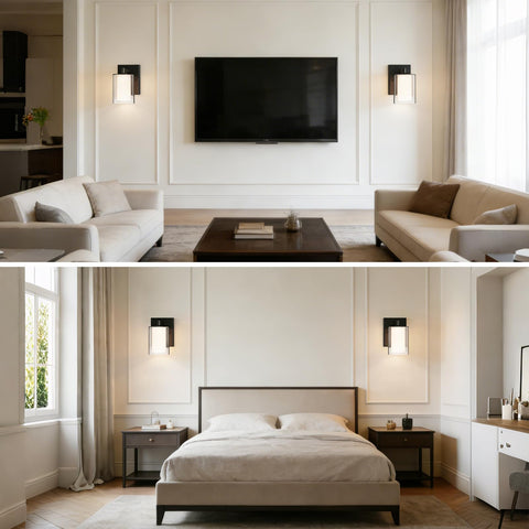 Kalium wall sconce with E26 base compatible with LED and more