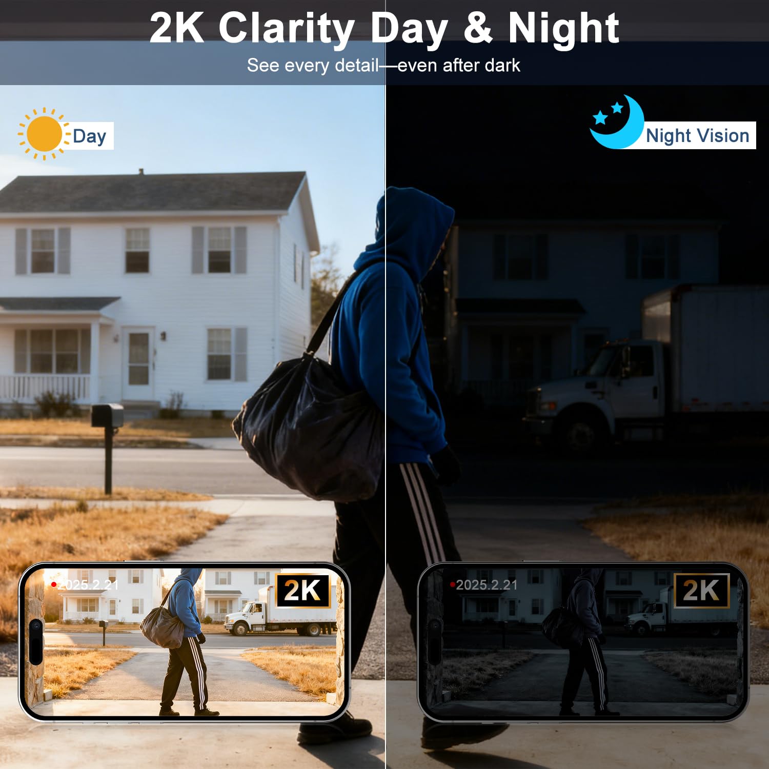 KAMEP AI motion alert image highlights real-time activity at your entry