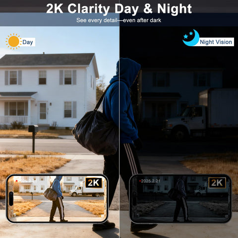 KAMEP AI motion alert image highlights real-time activity at your entry