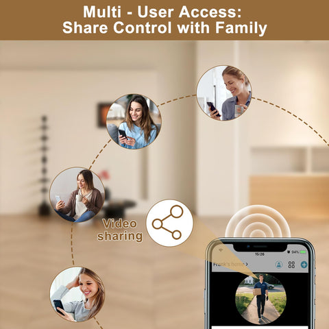 KAMEP doorbell works with Alexa and Google for quick live viewing