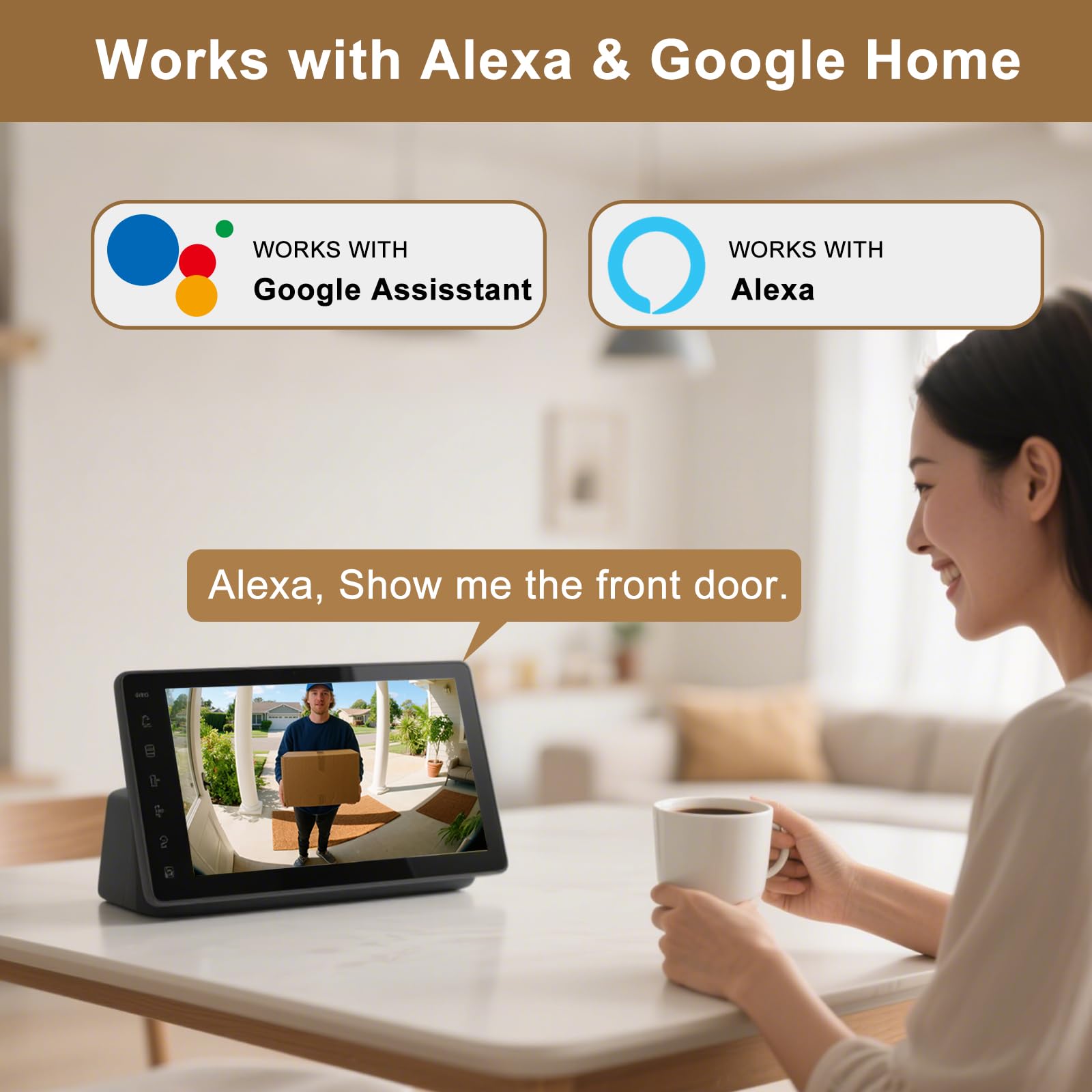 KAMEP doorbell installs in minutes with no tools