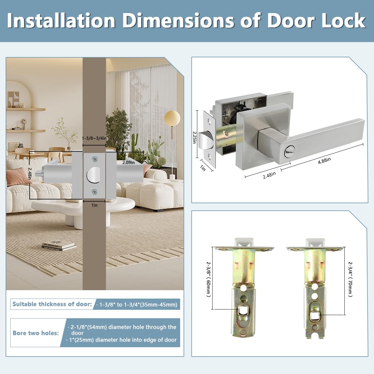 KAMOTA keyless lockset offers convenient interior access without keys