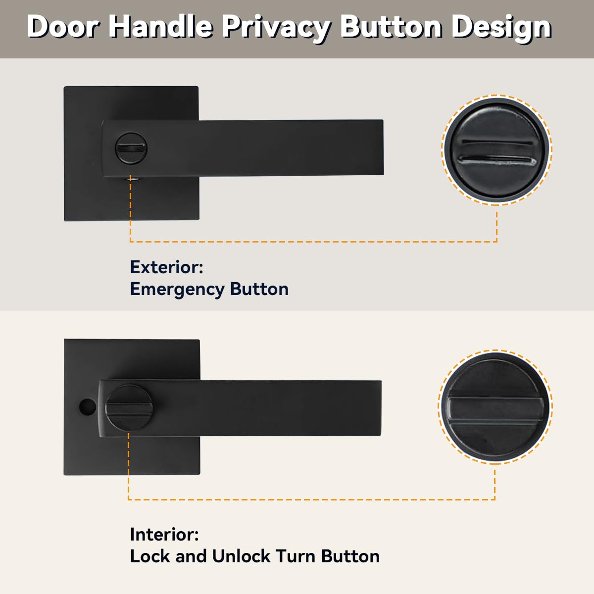 Diagram of KAMOTA reversible design for left or right handed doors