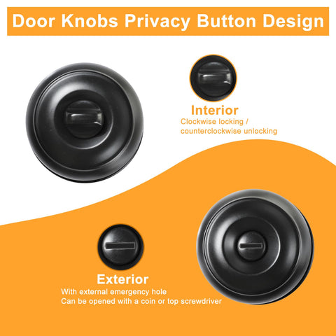 KAMOTA privacy knob inside rotary lock for seamless privacy control