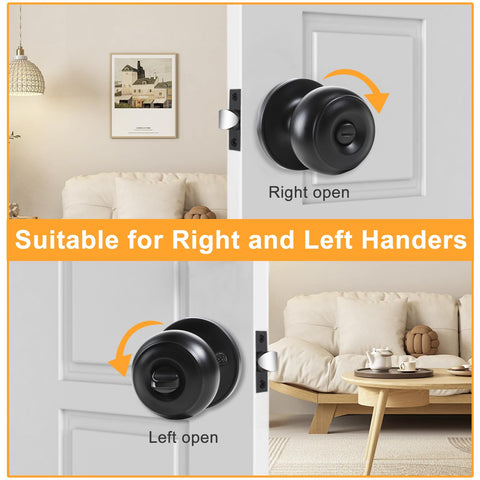 KAMOTA privacy knob left-right reversible for universal door fit
