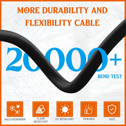 Kanayu 1ft cord keeps welding setups tidy and flexible