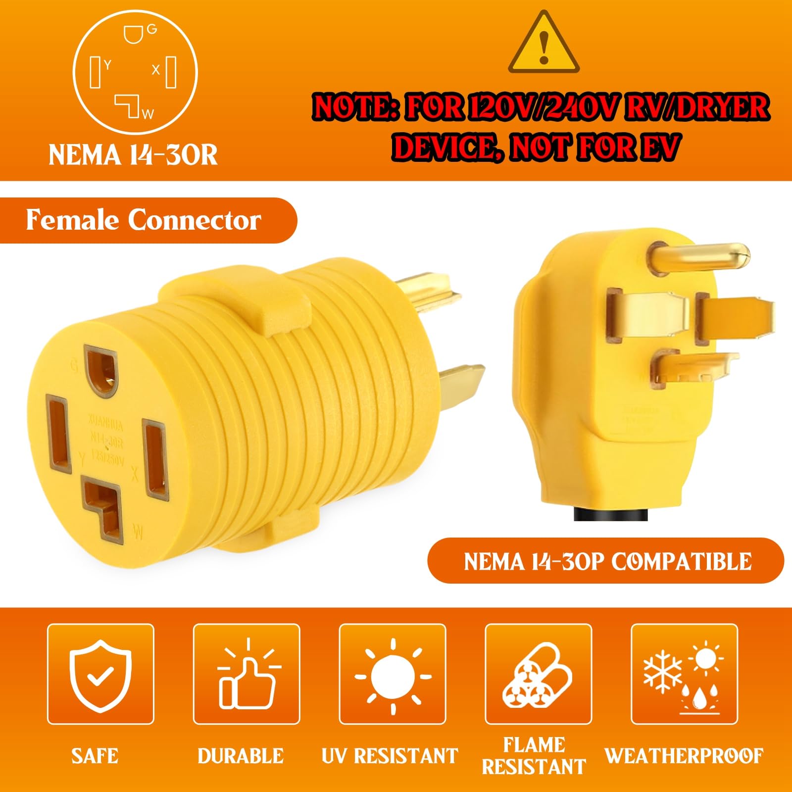 Kanayu dryer adapter heavy duty construction supports durable use in busy laundry areas.
