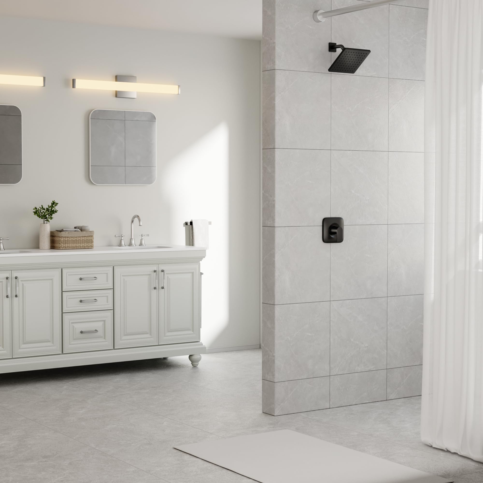 KANDENT replacement trim for Genta LX creates cohesive bathroom styling