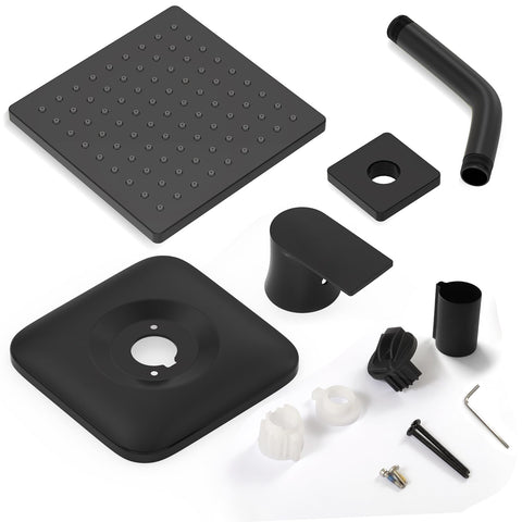 KANDENT matte black escutcheon adds a clean contemporary finish