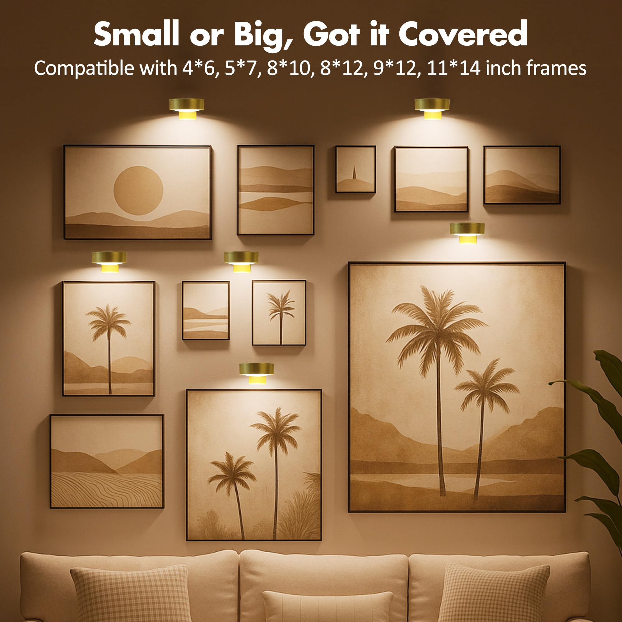 Kandicyar artwork lighting provides even coverage for enhanced detail