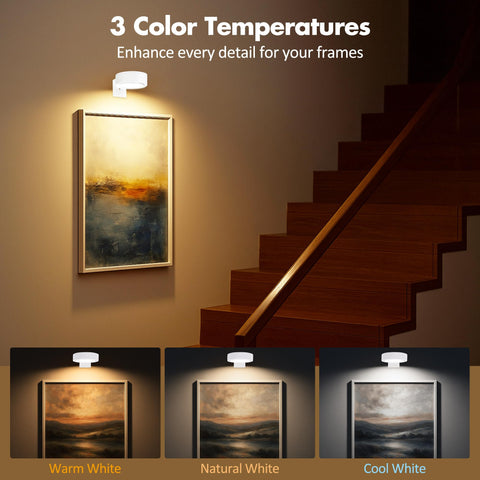 Kandicyar dimmable picture light offering 10–100% brightness