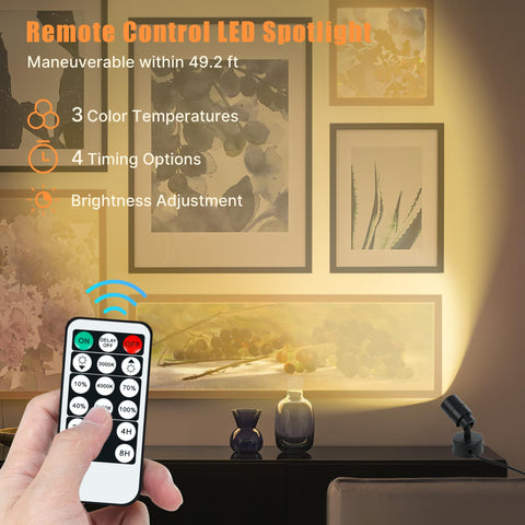 Kandicyar LED spotlight showing brightness from 10% to 100%.