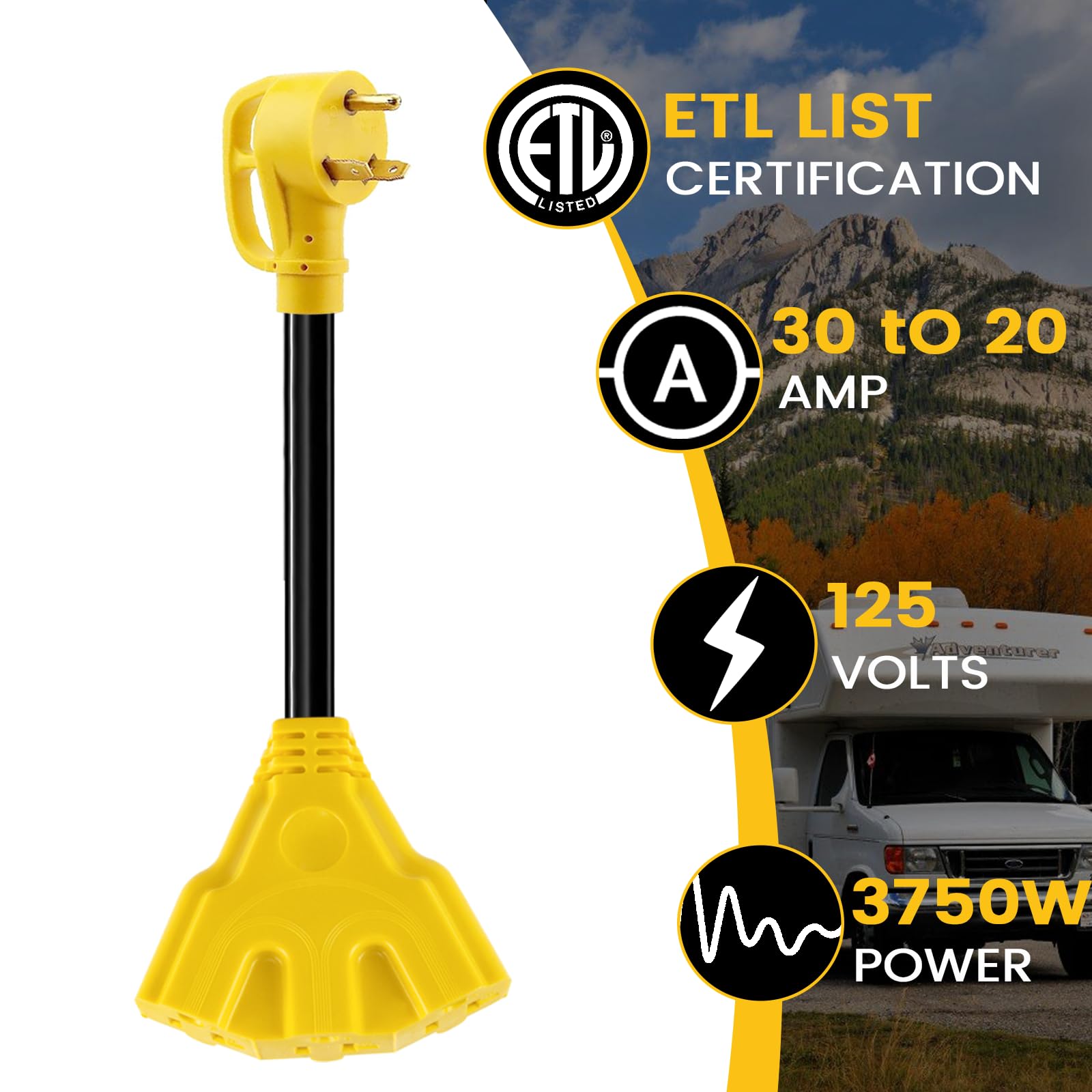 KANGIKX bright yellow adapter enhances visibility in dim areas