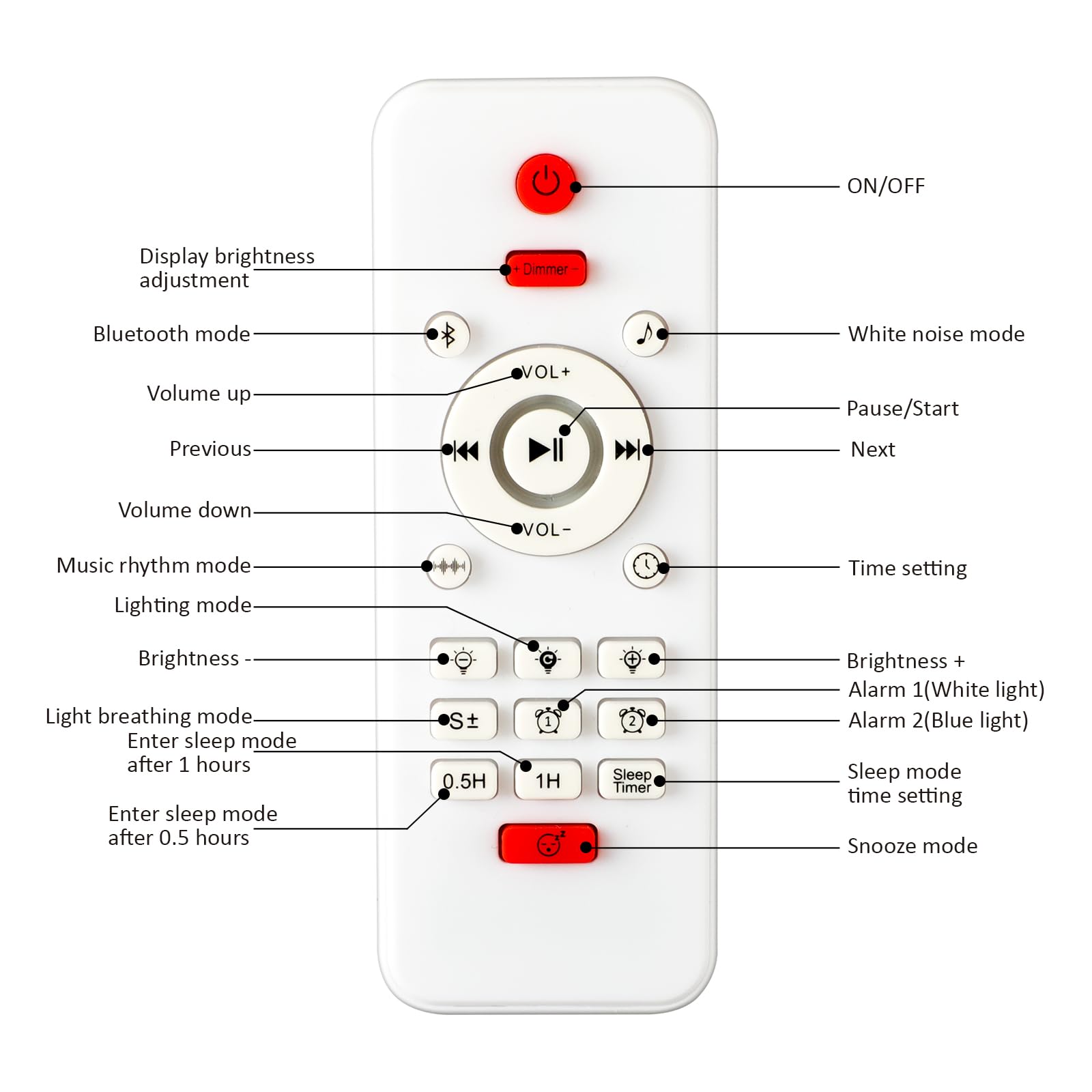 Kangtaixin Wake Up Light Clock bedroom mood lighting for relaxation