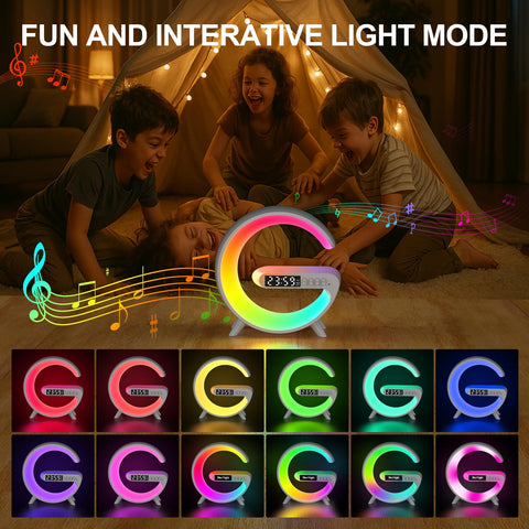 Kangtaixin Wake Up Light Clock night light provides a soft, comforting glow