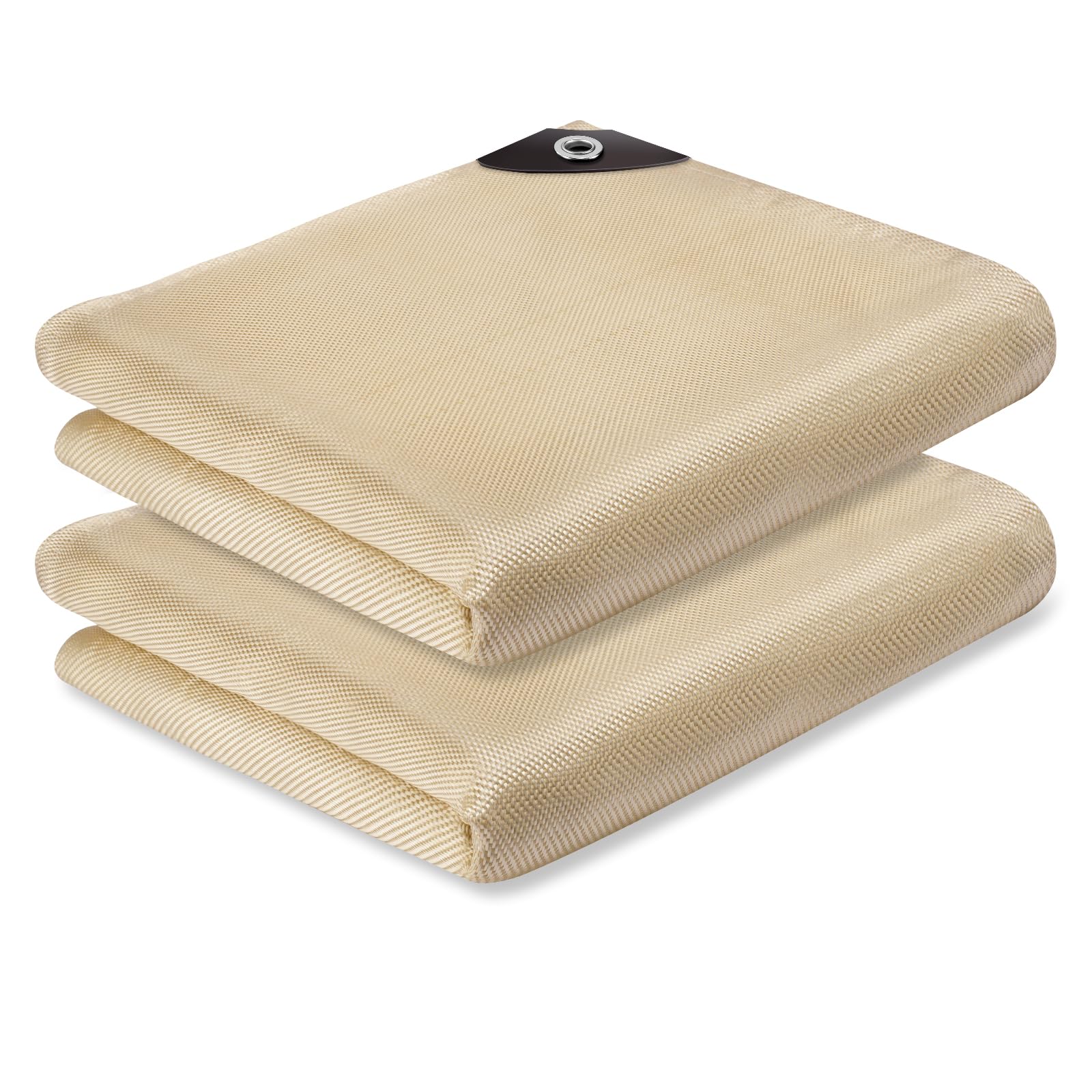 Kanhiro welding blanket folded for easy transport and storage.