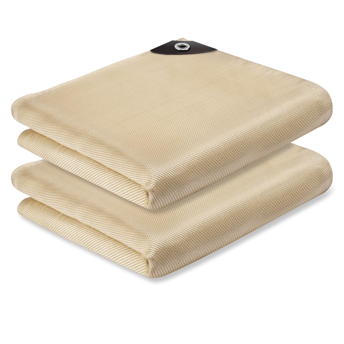 Kanhiro welding blanket folded for easy transport and storage.
