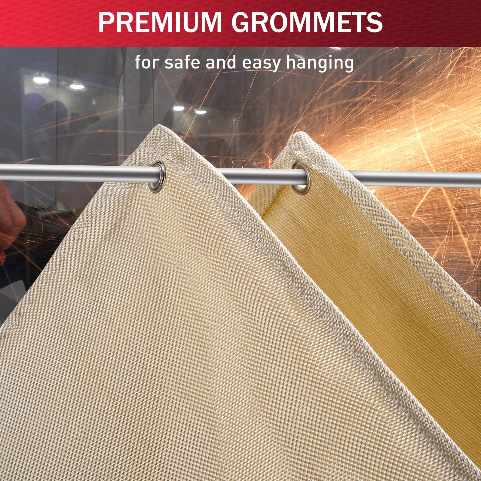 KANHIRO heat shield beside grill or smoker to protect surfaces