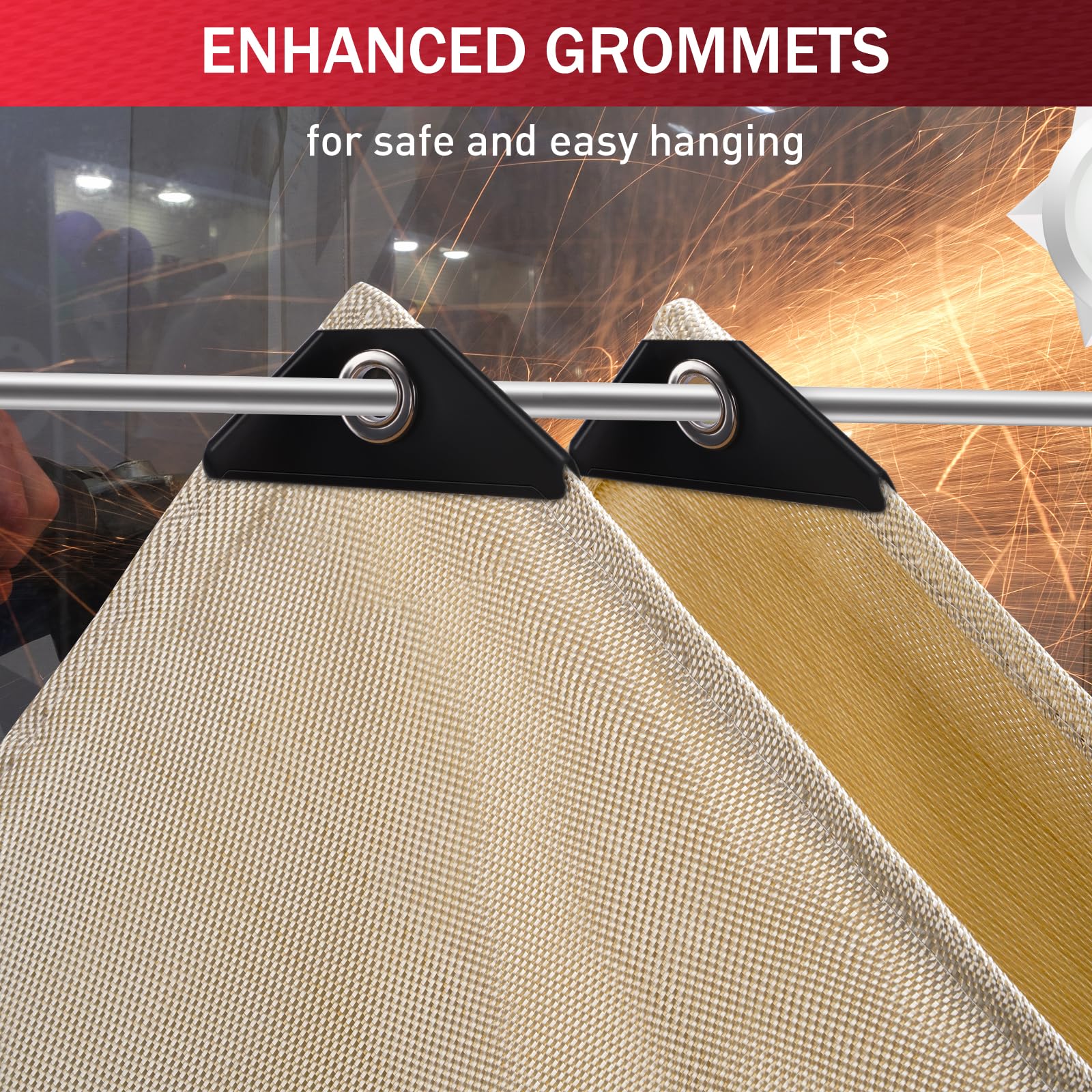 Kanhiro welding blanket suitable for industrial, smoker, grill, and camping tasks.