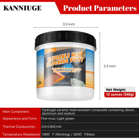 KANNIUGE multi-use heat insulation putty for architecture and daily life in homes.