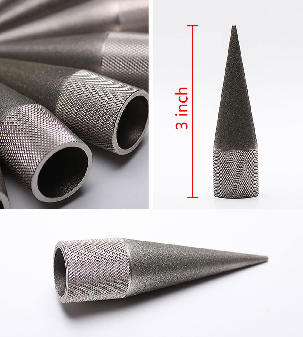 Kanonaki Emery Round Hole Punch Edge Sharpener outer-emery coating ensures consistent polish.