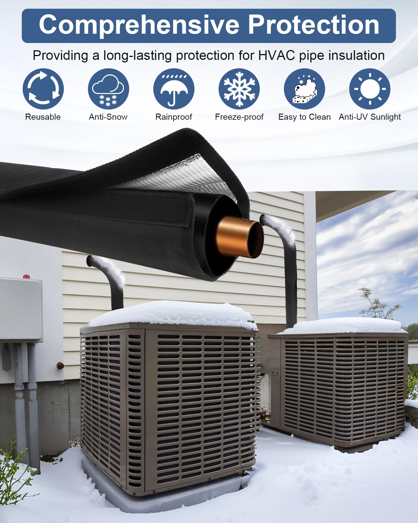 Kanosan cover side view with fasteners for quick outdoor installation