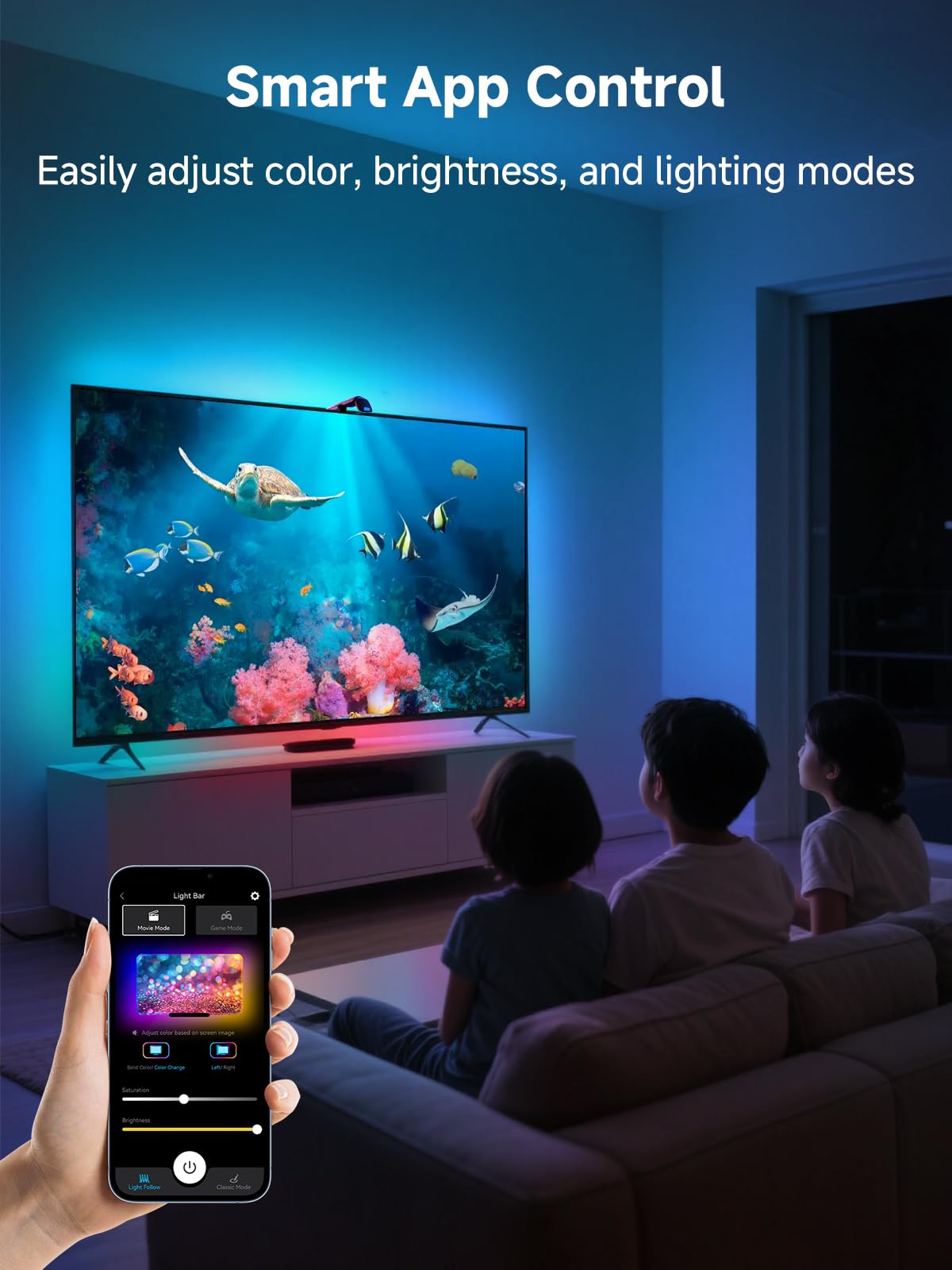 KANTUTOE backlight adhesive clips enable quick, secure installation.