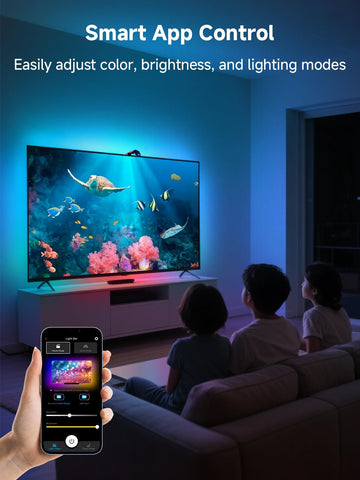 KANTUTOE backlight adhesive clips enable quick, secure installation.
