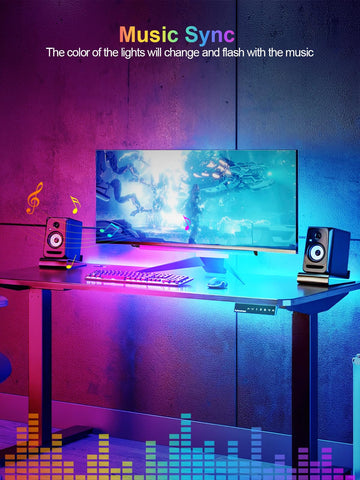 KANTUTOE music mode syncs light beat to audio for ambiance.