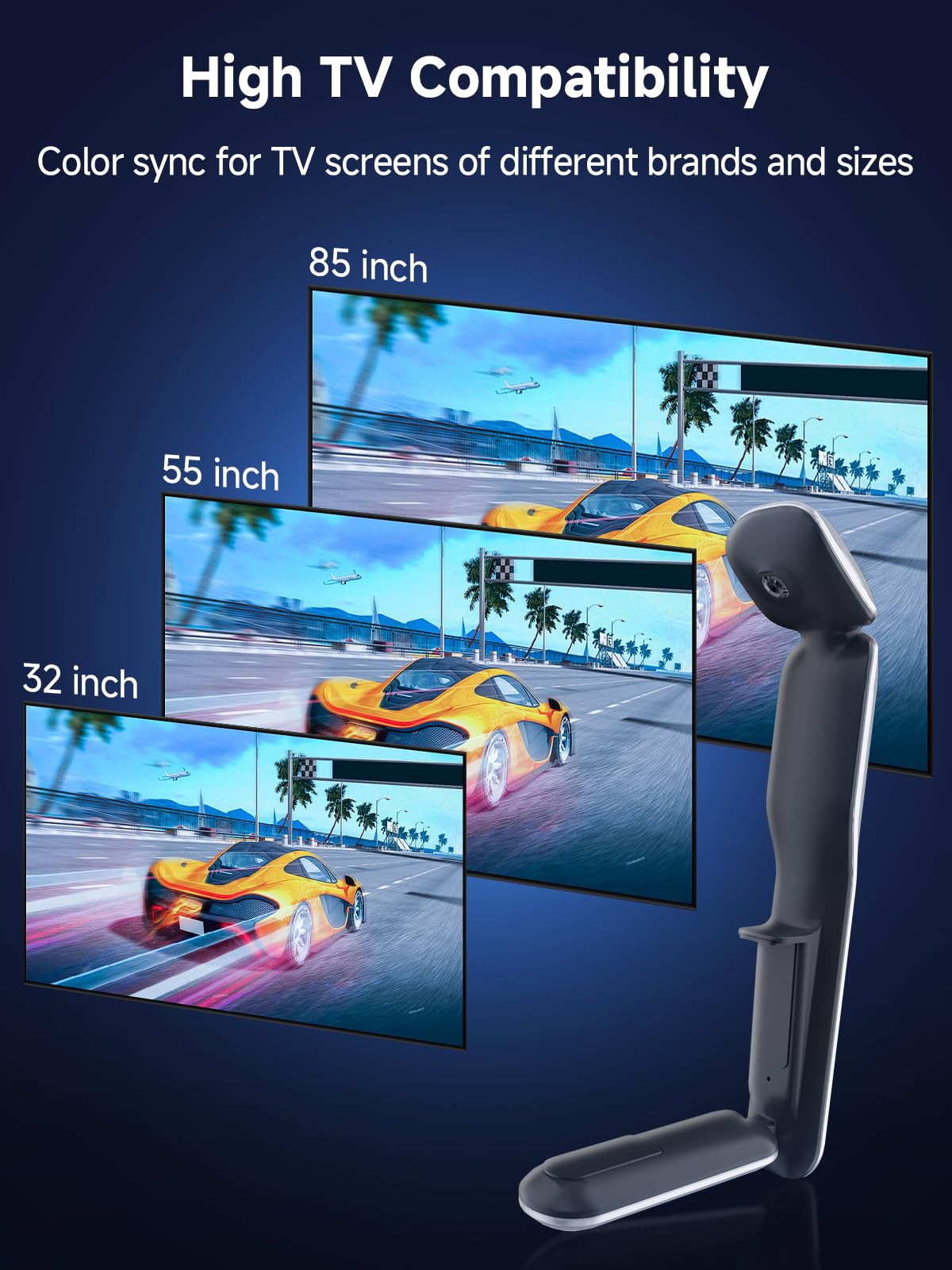KANTUTOE backlight installs easily with adhesive backing and clips