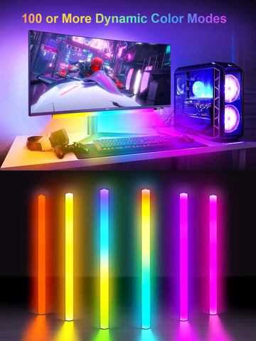 KANTUTOE under-monitor light bar on monitor with vibrant colors for immersion.