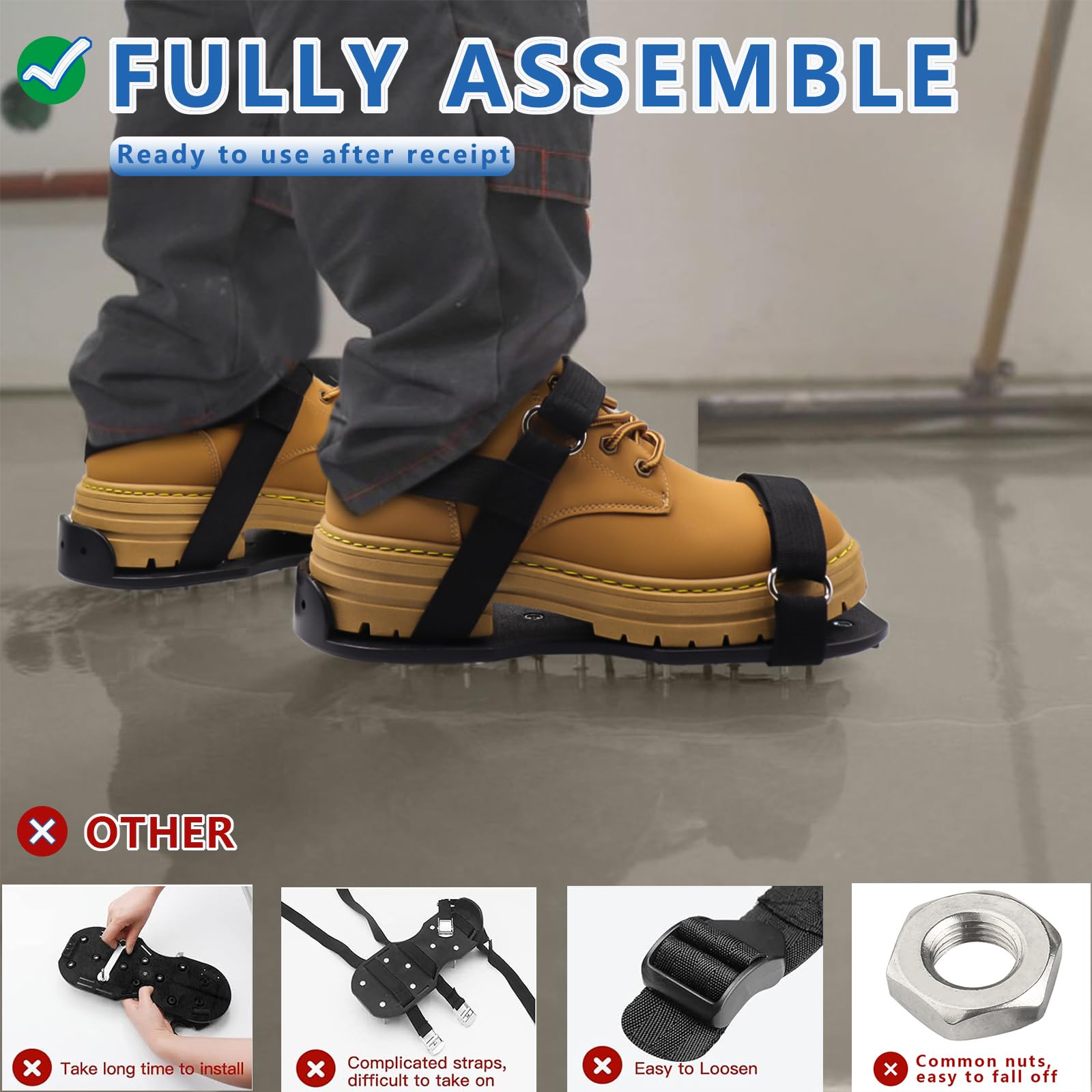 Durable polypropylene Kaoer epoxy shoe sole on display.
