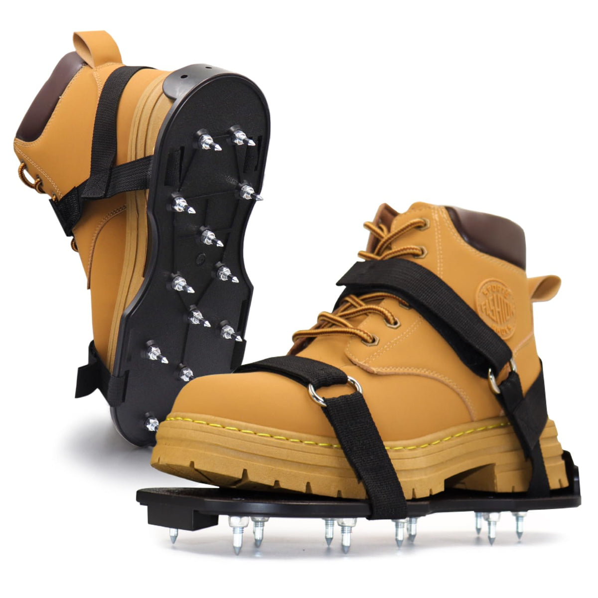 Kaoer Epoxy Shoes—fully assembled ready for epoxy floor work.