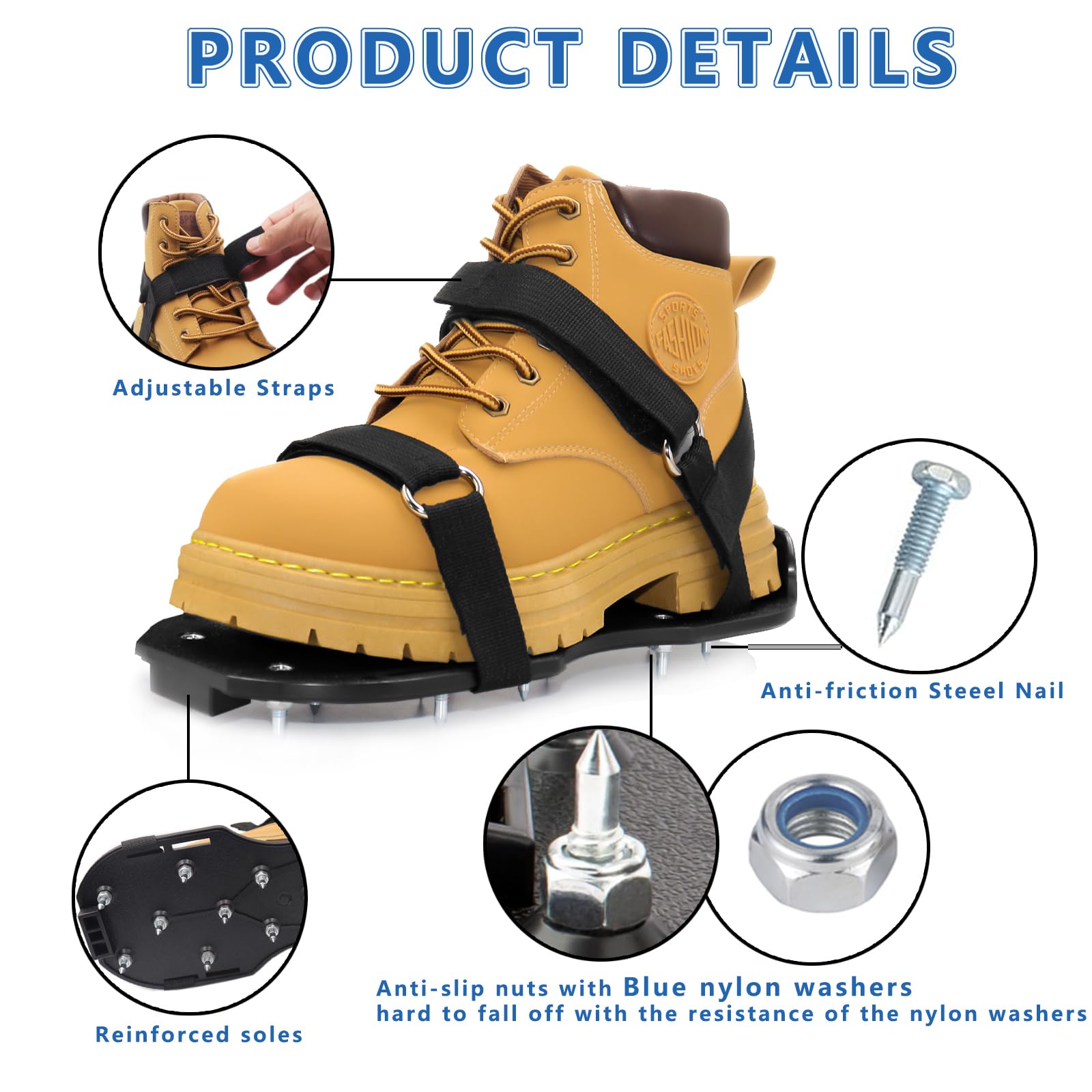 Kaoer Epoxy Shoes showing universal fit with adjustable straps.