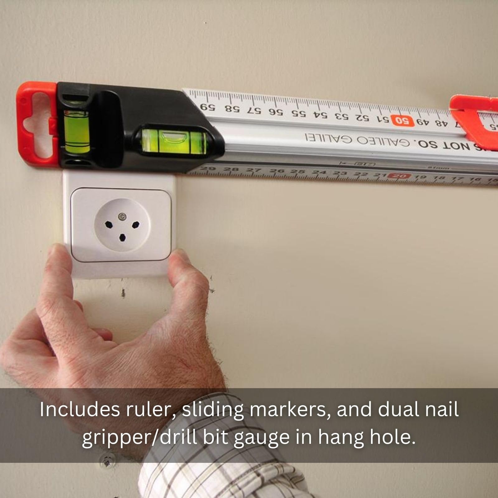 KAPRO 313 Measure Mate knife guide ensures clean, guided cuts.