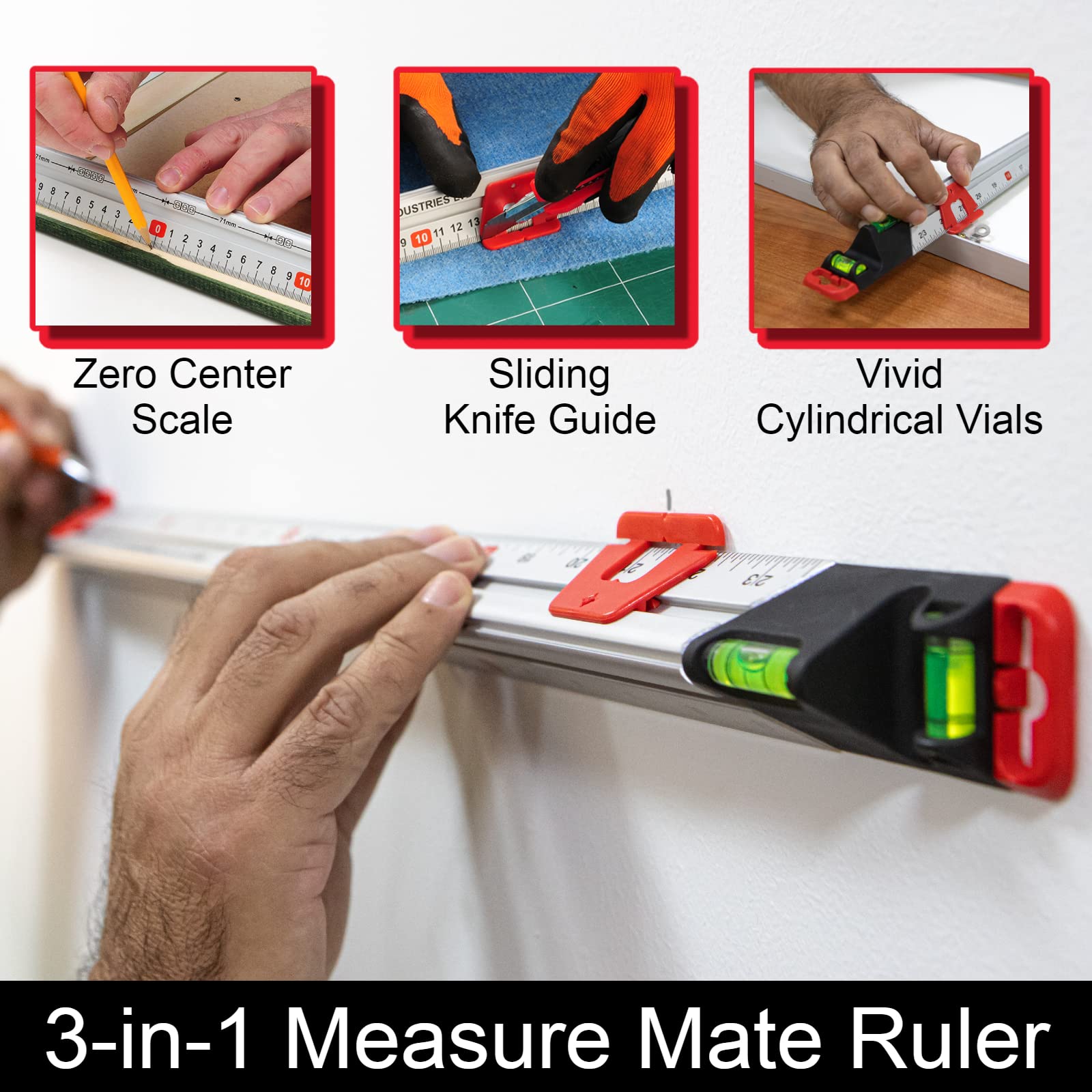 KAPRO 313 Measure Mate zero and center scales simplify layout.