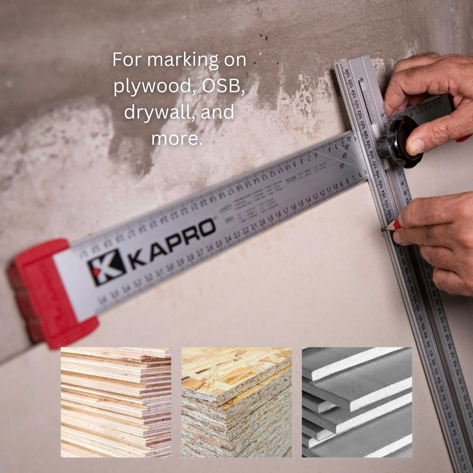 KAPRO 317 dual-directional scale supports fast on-site measurements.