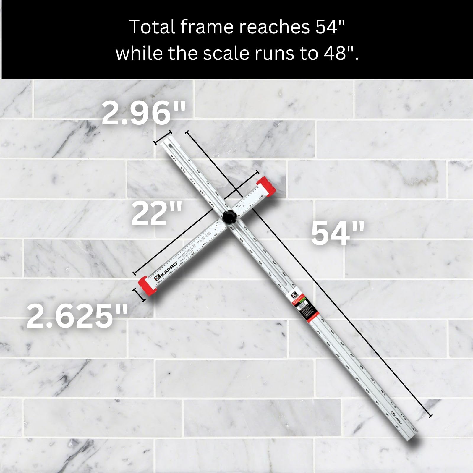 KAPRO 317 screw lock keeps the head secure during work.