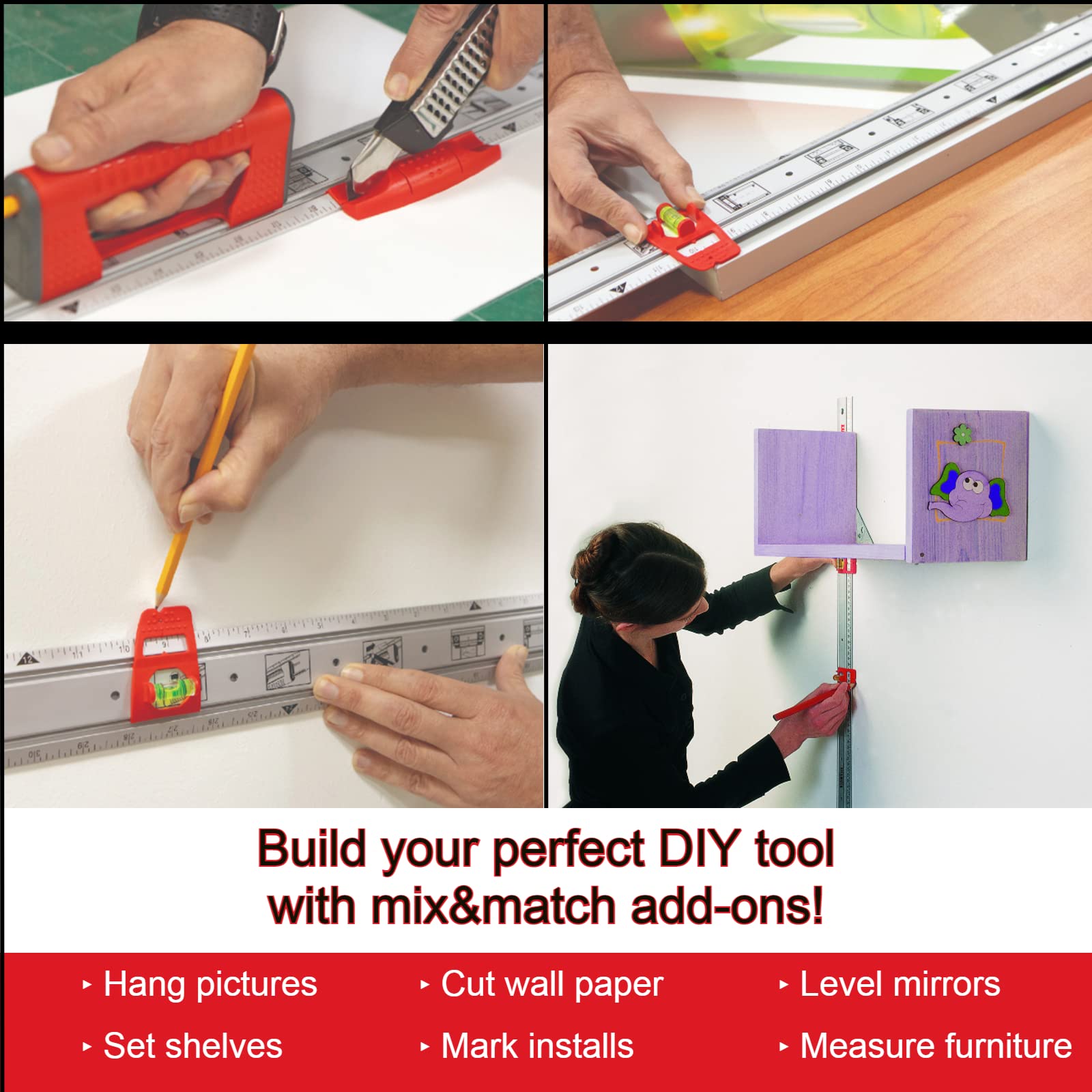 KAPRO cutting guide supports straight cuts across boards and panels