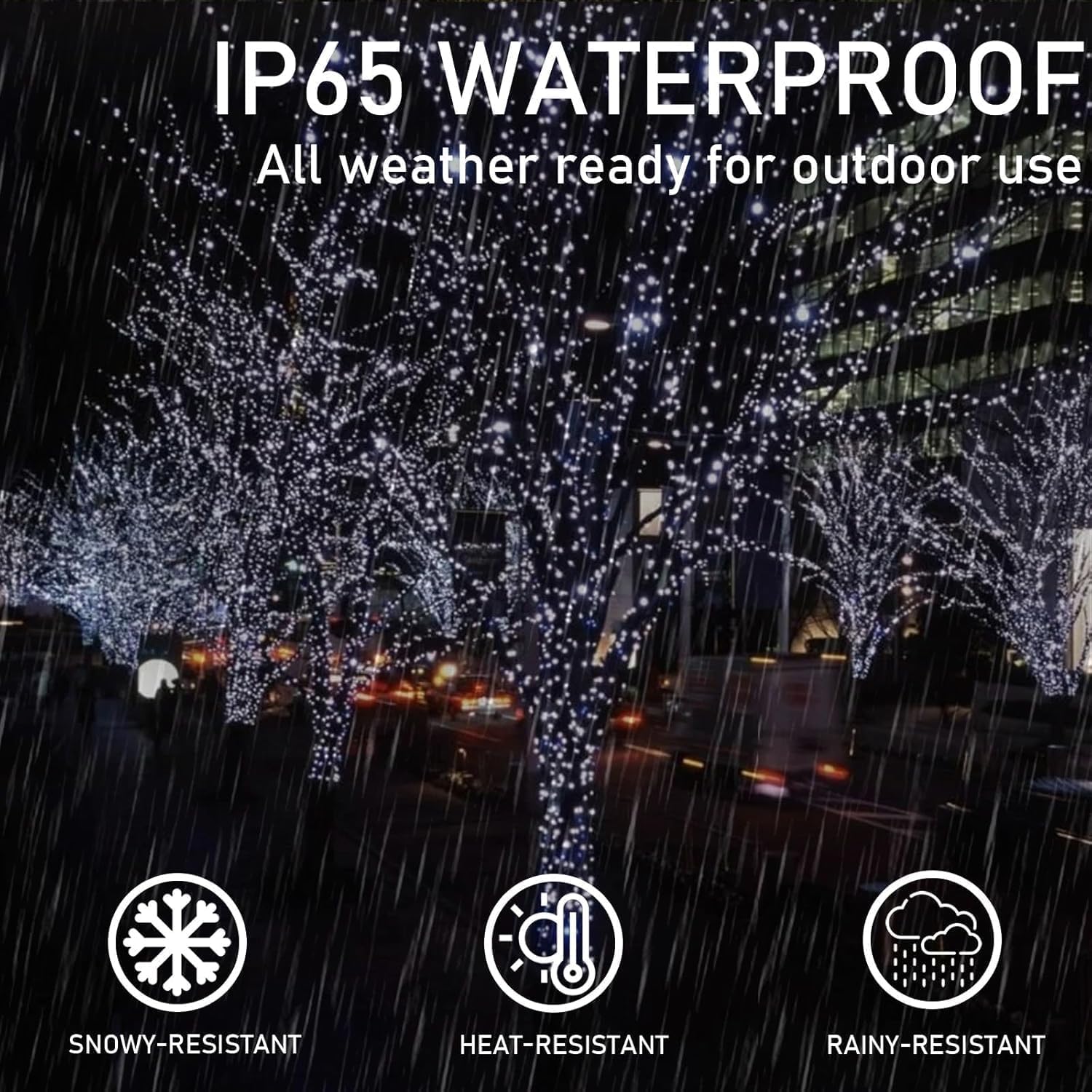 KAQ solar string lights with 8 modes for versatile outdoor scenes and celebrations