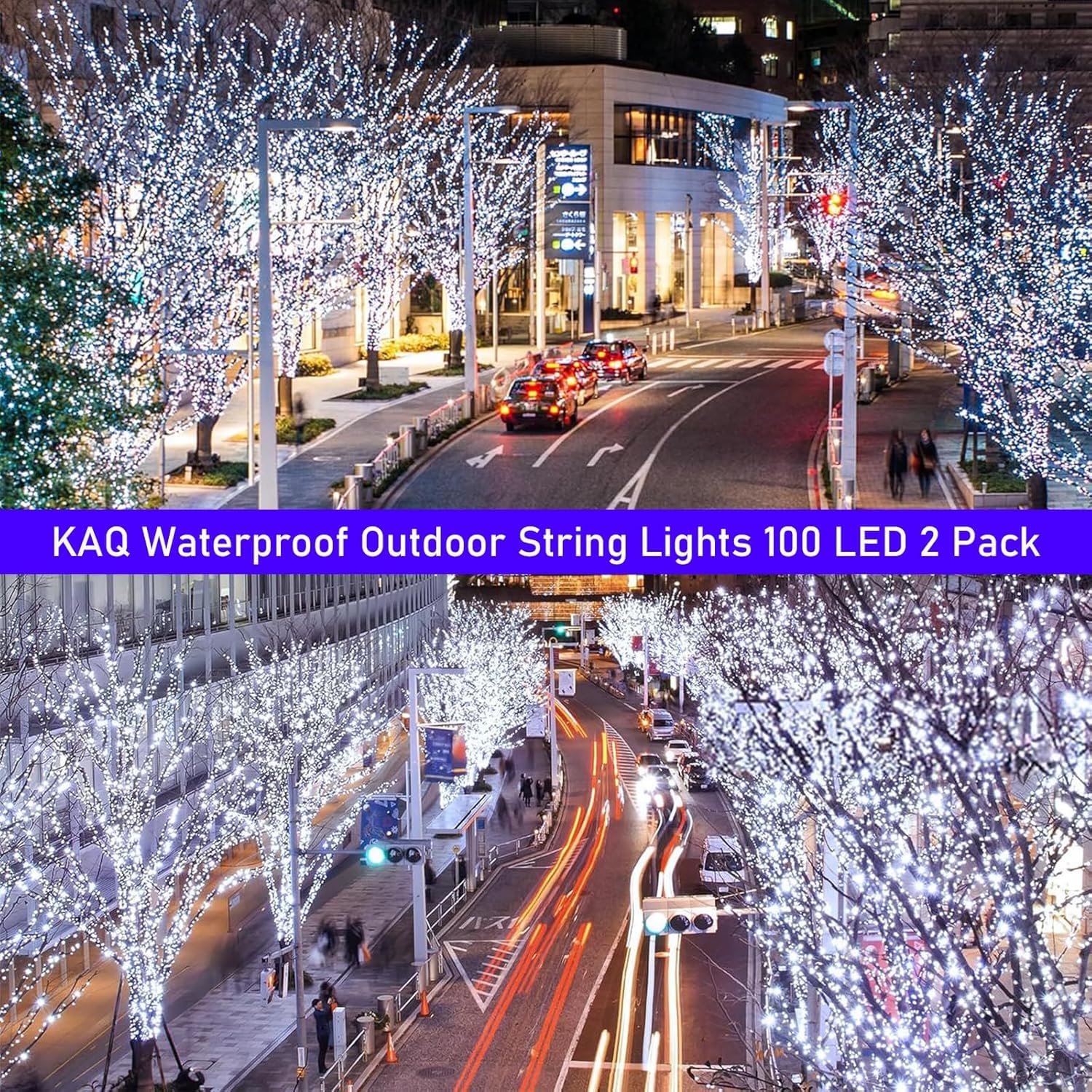 KAQ outdoor lights for garden decoration, wrap around trees or porches for festivals