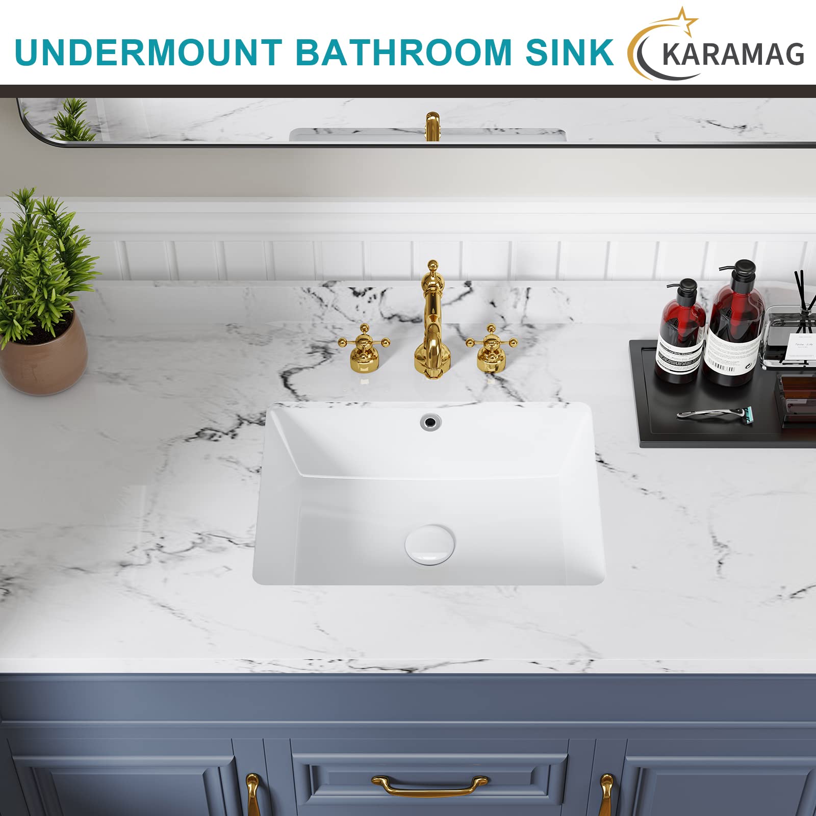 KARAMAG glazed vitreous china surface resists stains for easy care.
