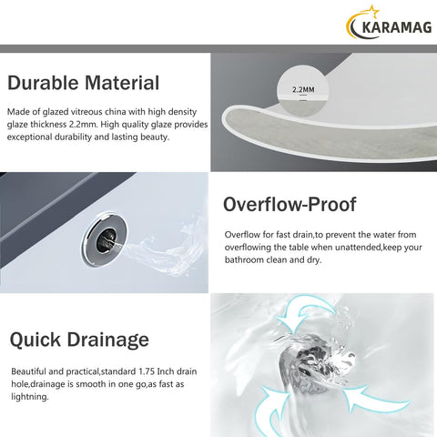 KARAMAG narrow rim profile offers a clean edge for seamless countertops